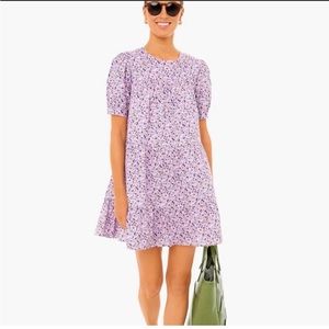 Pomander Place Quinn Dress Tiered Lilac Floral